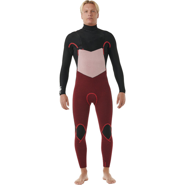 2024 Rip Curl Mens Dawn Patrol 3/2mm Chest Zip Wetsuit 158MFS - Black